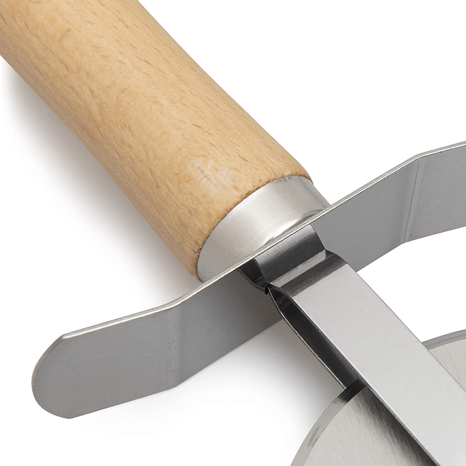 Pizza Cutter Wheel Pizza Slicer With Non-Slip Wooden Handle - 图片 3